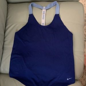 Nike blue racerback tank